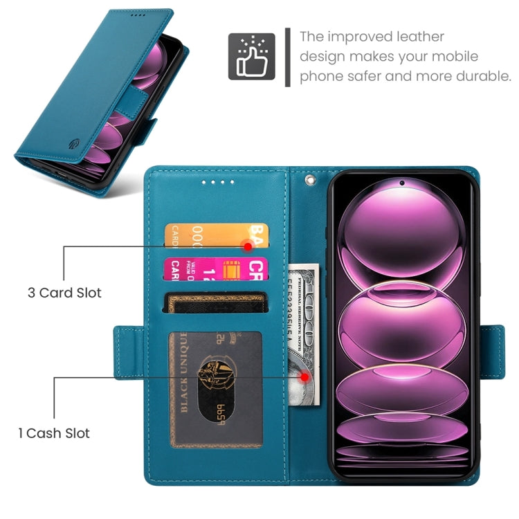 For Xiaomi Redmi Note 12 Pro Speed Side Buckle Magnetic Frosted Leather Phone Case