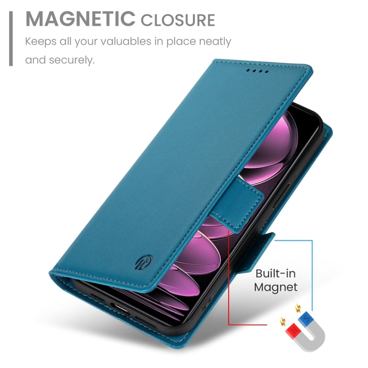For Xiaomi Redmi Note 12 Pro Speed Side Buckle Magnetic Frosted Leather Phone Case