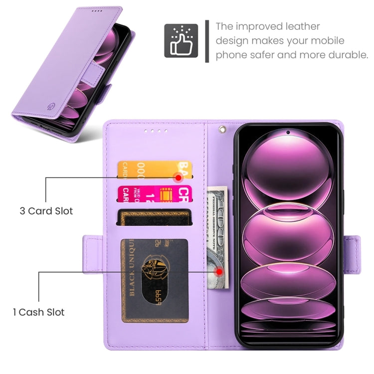 For Xiaomi Redmi Note 12 Pro Speed Side Buckle Magnetic Frosted Leather Phone Case
