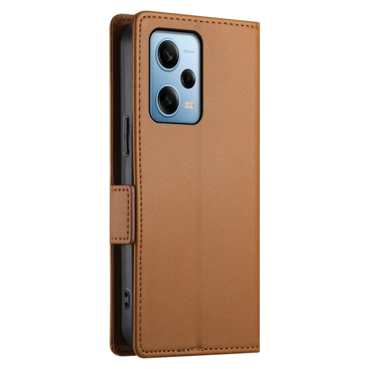 For Xiaomi Redmi Note 12 Pro Speed Side Buckle Magnetic Frosted Leather Phone Case