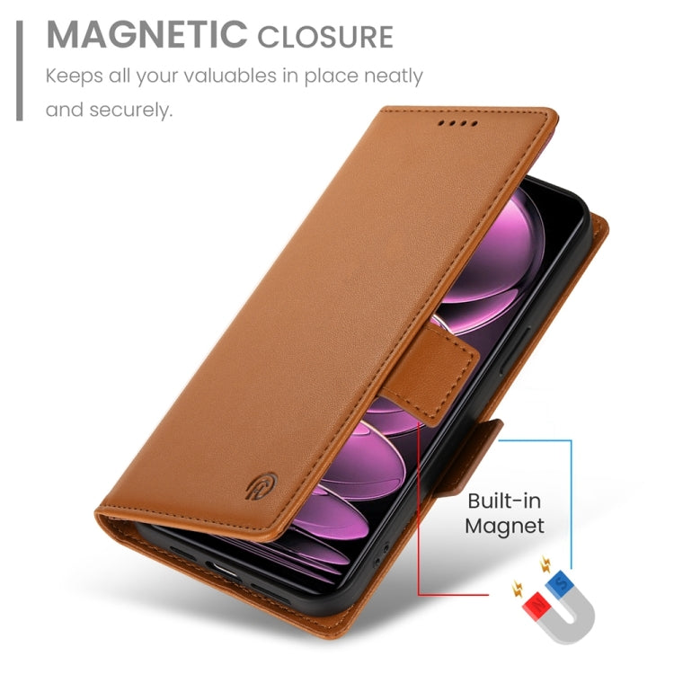 For Xiaomi Redmi Note 12 Pro Speed Side Buckle Magnetic Frosted Leather Phone Case