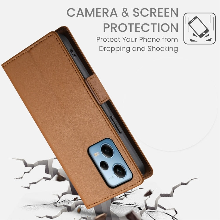 For Xiaomi Redmi Note 12 Pro Speed Side Buckle Magnetic Frosted Leather Phone Case