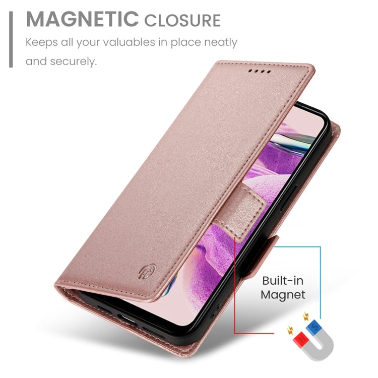 For Xiaomi Redmi Note 12S 4G Side Buckle Magnetic Frosted Leather Phone Case