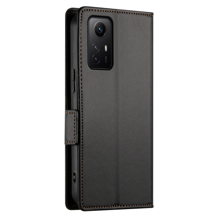 For Xiaomi Redmi Note 12S 4G Side Buckle Magnetic Frosted Leather Phone Case