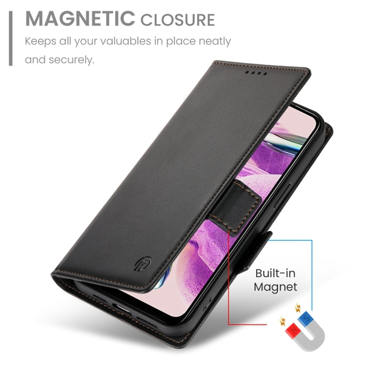 For Xiaomi Redmi Note 12S 4G Side Buckle Magnetic Frosted Leather Phone Case