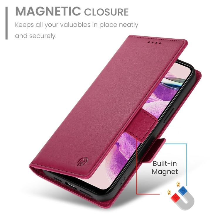 For Xiaomi Redmi Note 12S 4G Side Buckle Magnetic Frosted Leather Phone Case