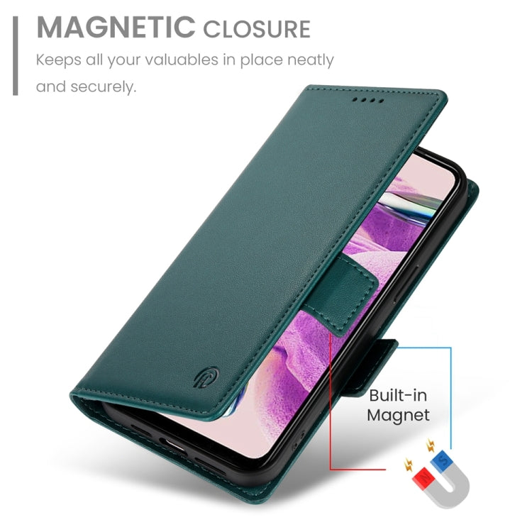 For Xiaomi Redmi Note 12S 4G Side Buckle Magnetic Frosted Leather Phone Case