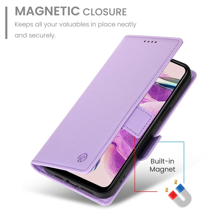 For Xiaomi Redmi Note 12S 4G Side Buckle Magnetic Frosted Leather Phone Case