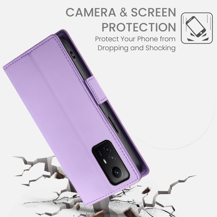 For Xiaomi Redmi Note 12S 4G Side Buckle Magnetic Frosted Leather Phone Case