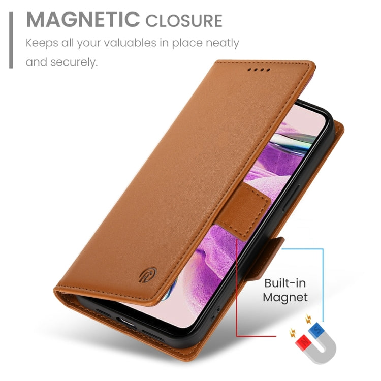 For Xiaomi Redmi Note 12S 4G Side Buckle Magnetic Frosted Leather Phone Case