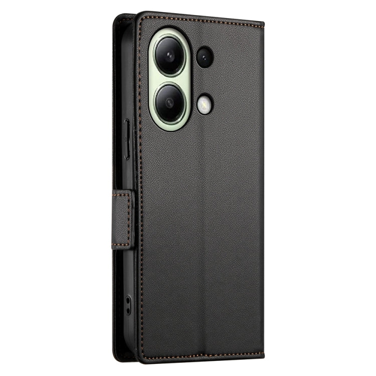For Xiaomi Redmi Note 13 4G Side Buckle Magnetic Frosted Leather Phone Case