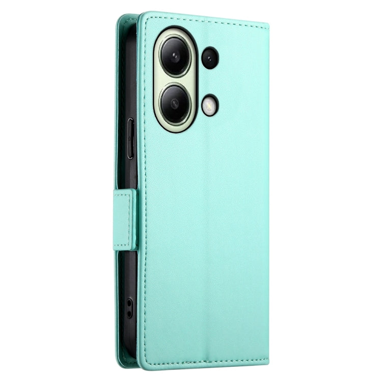 For Xiaomi Redmi Note 13 4G Side Buckle Magnetic Frosted Leather Phone Case