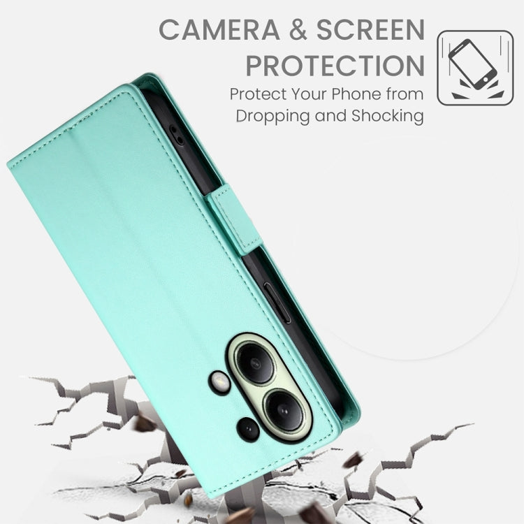For Xiaomi Redmi Note 13 4G Side Buckle Magnetic Frosted Leather Phone Case
