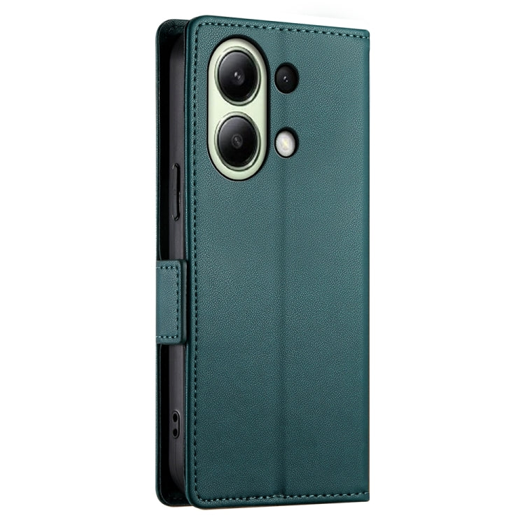 For Xiaomi Redmi Note 13 4G Side Buckle Magnetic Frosted Leather Phone Case