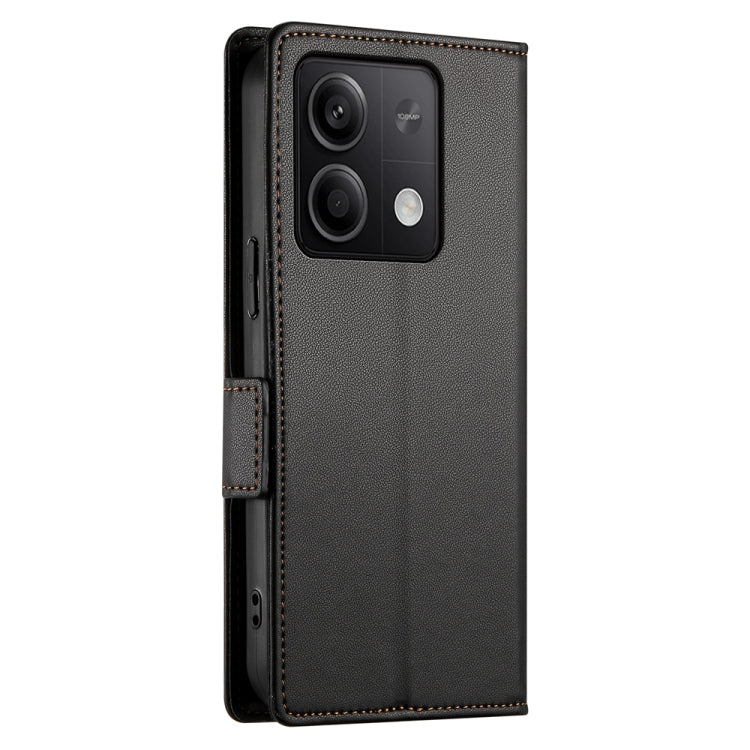 For Xiaomi Redmi Note 13 5G Side Buckle Magnetic Frosted Leather Phone Case