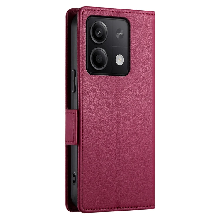 For Xiaomi Redmi Note 13 5G Side Buckle Magnetic Frosted Leather Phone Case