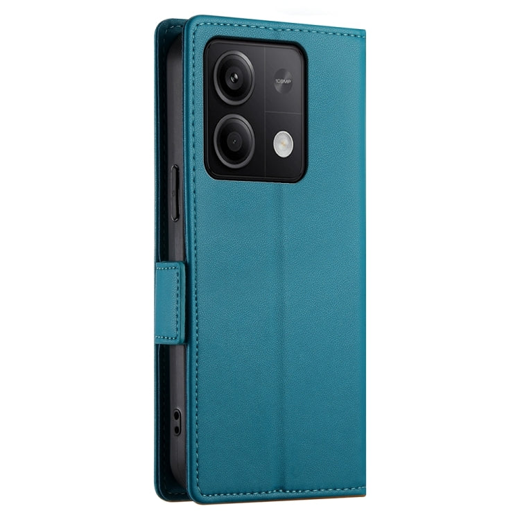 For Xiaomi Redmi Note 13 5G Side Buckle Magnetic Frosted Leather Phone Case