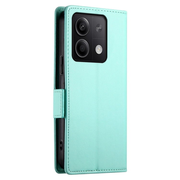 For Xiaomi Redmi Note 13 5G Side Buckle Magnetic Frosted Leather Phone Case