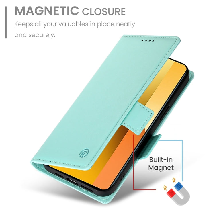 For Xiaomi Redmi Note 13 5G Side Buckle Magnetic Frosted Leather Phone Case