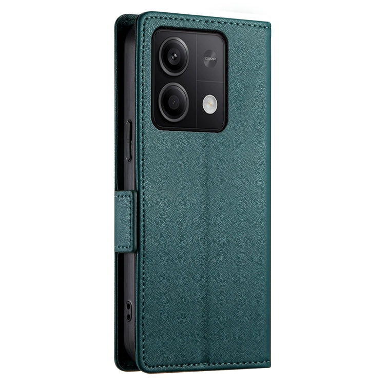 For Xiaomi Redmi Note 13 5G Side Buckle Magnetic Frosted Leather Phone Case