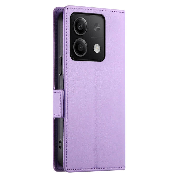 For Xiaomi Redmi Note 13 5G Side Buckle Magnetic Frosted Leather Phone Case