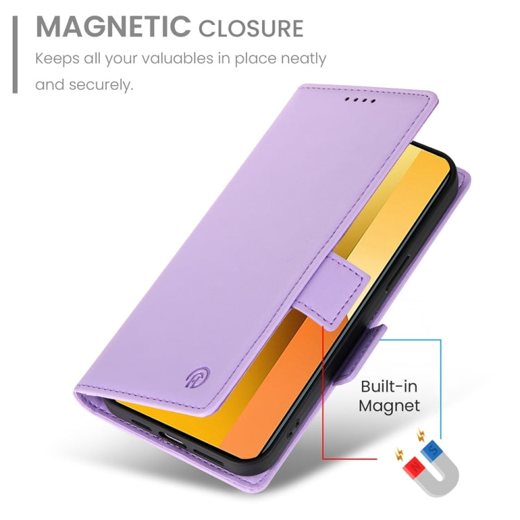 For Xiaomi Redmi Note 13 5G Side Buckle Magnetic Frosted Leather Phone Case