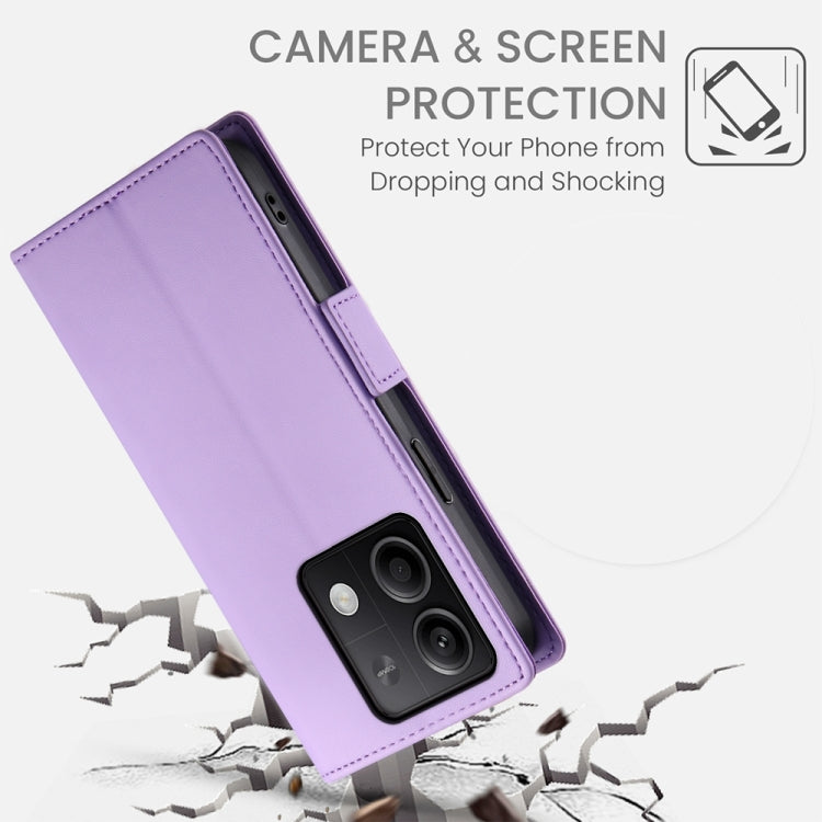 For Xiaomi Redmi Note 13 5G Side Buckle Magnetic Frosted Leather Phone Case