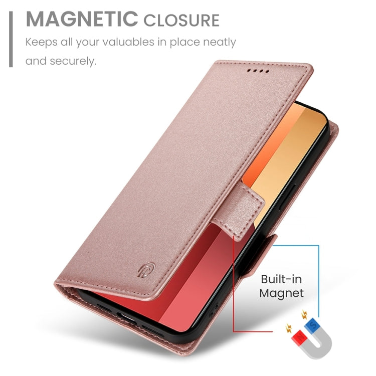 For Xiaomi Redmi Note 13 Pro 4G Side Buckle Magnetic Frosted Leather Phone Case