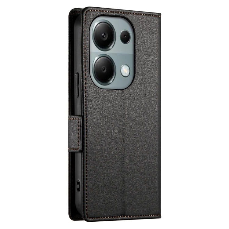 For Xiaomi Redmi Note 13 Pro 4G Side Buckle Magnetic Frosted Leather Phone Case