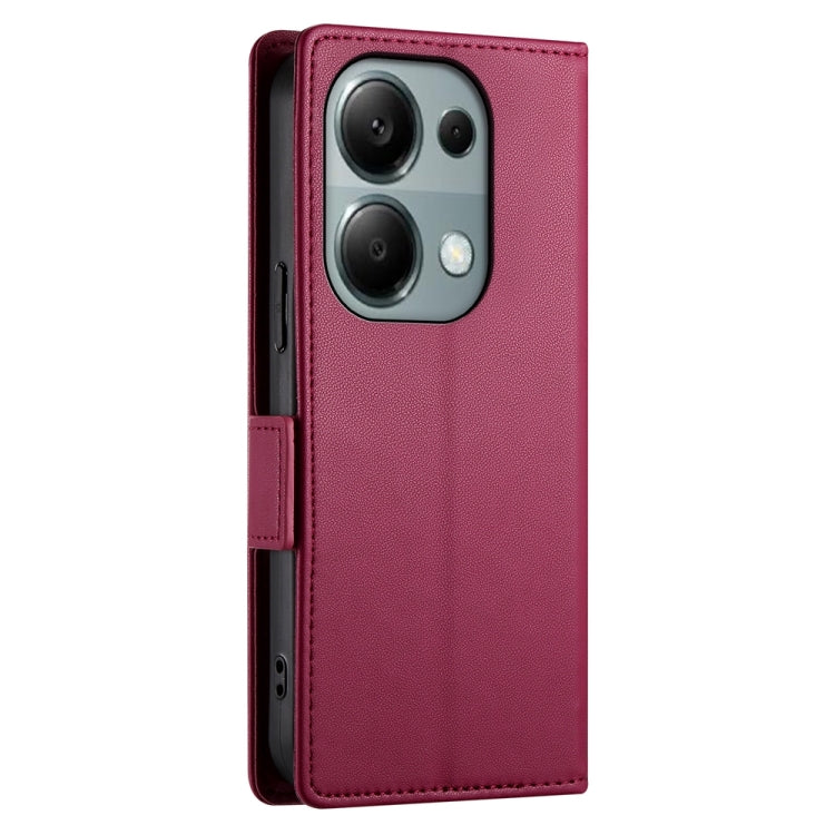 For Xiaomi Redmi Note 13 Pro 4G Side Buckle Magnetic Frosted Leather Phone Case