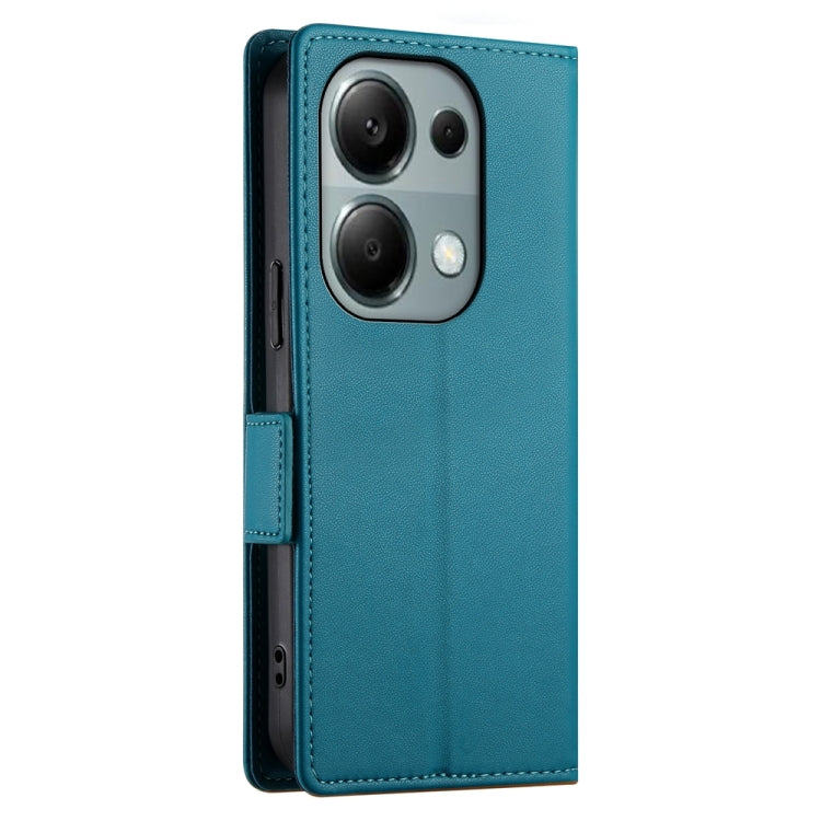 For Xiaomi Redmi Note 13 Pro 4G Side Buckle Magnetic Frosted Leather Phone Case