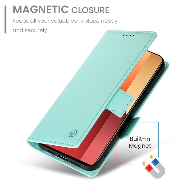 For Xiaomi Redmi Note 13 Pro 4G Side Buckle Magnetic Frosted Leather Phone Case