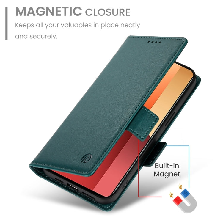 For Xiaomi Redmi Note 13 Pro 4G Side Buckle Magnetic Frosted Leather Phone Case