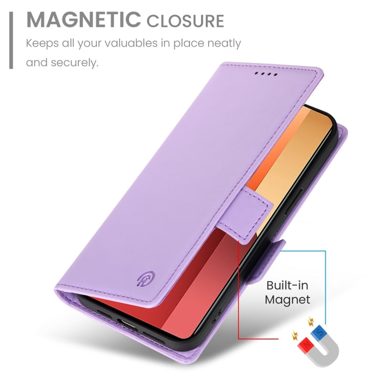 For Xiaomi Redmi Note 13 Pro 4G Side Buckle Magnetic Frosted Leather Phone Case
