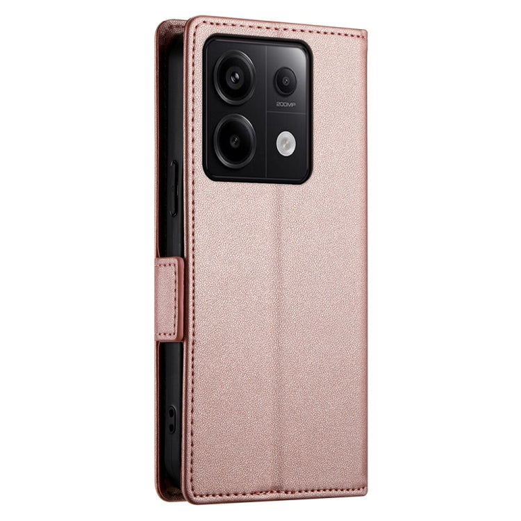 For Xiaomi Redmi Note 13 Pro 5G Side Buckle Magnetic Frosted Leather Phone Case