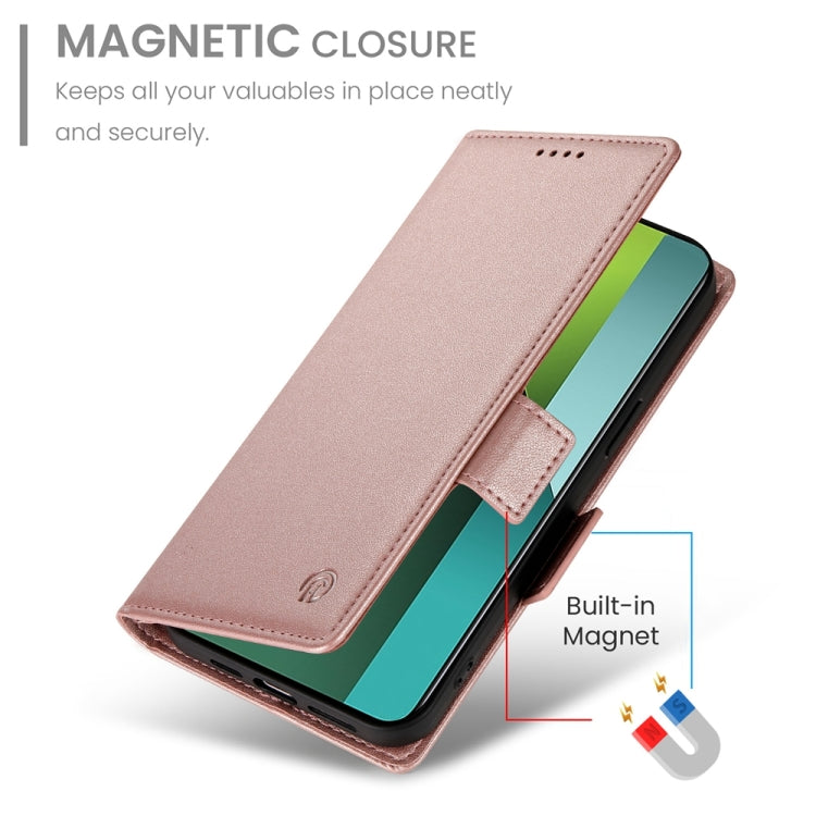 For Xiaomi Redmi Note 13 Pro 5G Side Buckle Magnetic Frosted Leather Phone Case