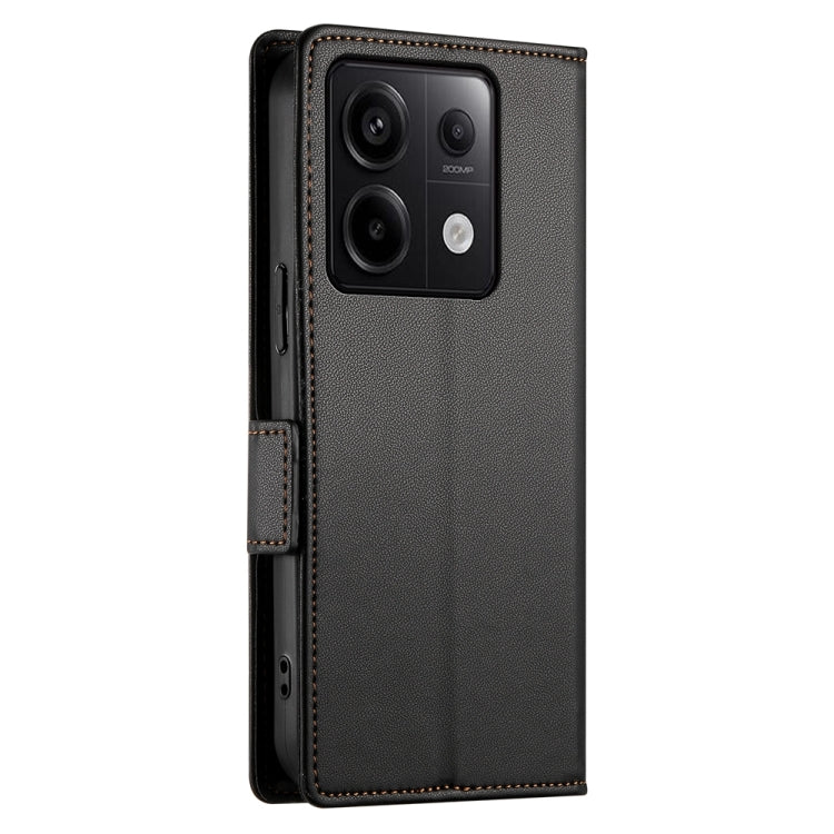 For Xiaomi Redmi Note 13 Pro 5G Side Buckle Magnetic Frosted Leather Phone Case