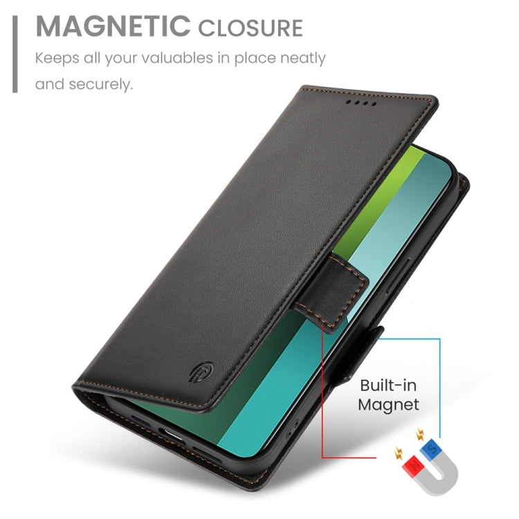 For Xiaomi Redmi Note 13 Pro 5G Side Buckle Magnetic Frosted Leather Phone Case