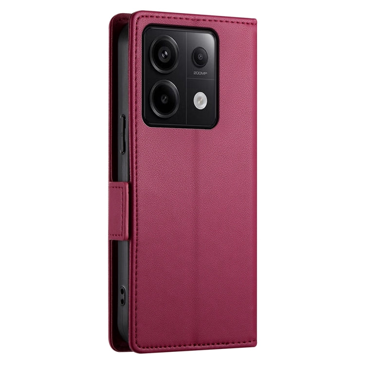 For Xiaomi Redmi Note 13 Pro 5G Side Buckle Magnetic Frosted Leather Phone Case