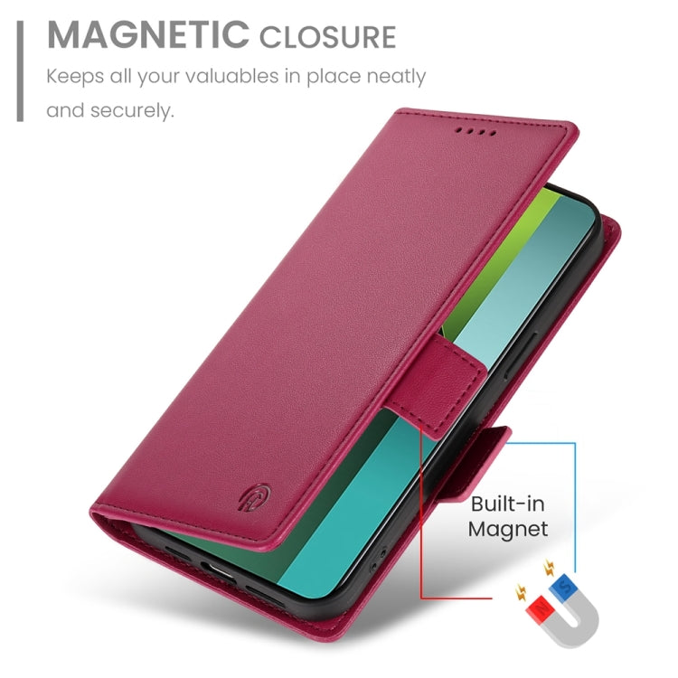 For Xiaomi Redmi Note 13 Pro 5G Side Buckle Magnetic Frosted Leather Phone Case