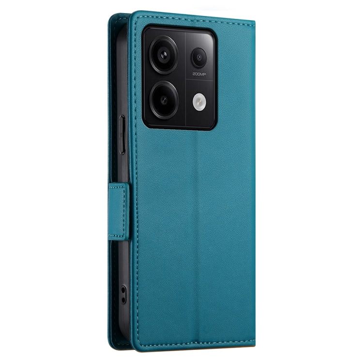 For Xiaomi Redmi Note 13 Pro 5G Side Buckle Magnetic Frosted Leather Phone Case