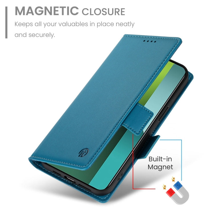 For Xiaomi Redmi Note 13 Pro 5G Side Buckle Magnetic Frosted Leather Phone Case