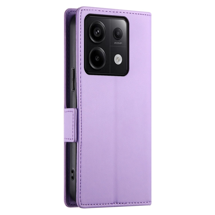 For Xiaomi Redmi Note 13 Pro 5G Side Buckle Magnetic Frosted Leather Phone Case
