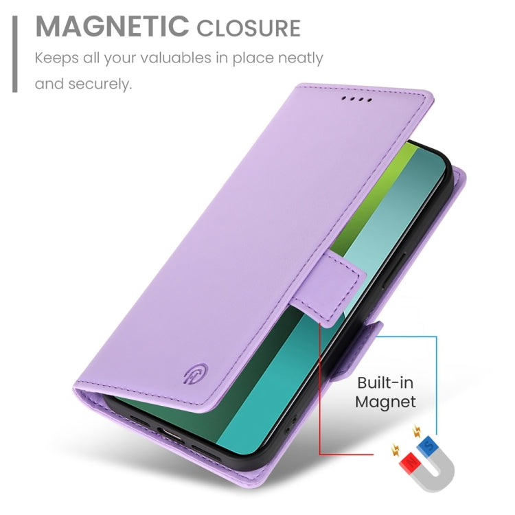 For Xiaomi Redmi Note 13 Pro 5G Side Buckle Magnetic Frosted Leather Phone Case