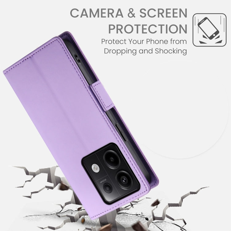 For Xiaomi Redmi Note 13 Pro 5G Side Buckle Magnetic Frosted Leather Phone Case