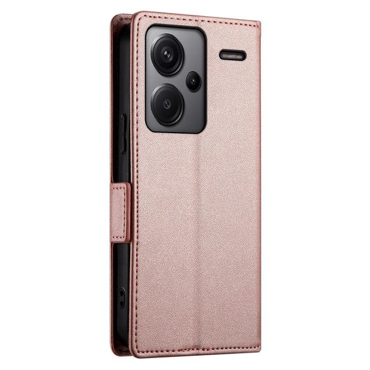 For Xiaomi Redmi Note 13 Pro+ Side Buckle Magnetic Frosted Leather Phone Case