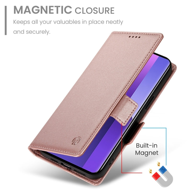 For Xiaomi Redmi Note 13 Pro+ Side Buckle Magnetic Frosted Leather Phone Case