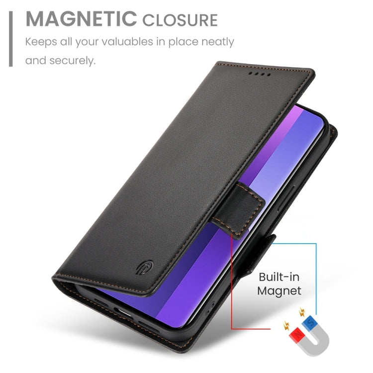 For Xiaomi Redmi Note 13 Pro+ Side Buckle Magnetic Frosted Leather Phone Case