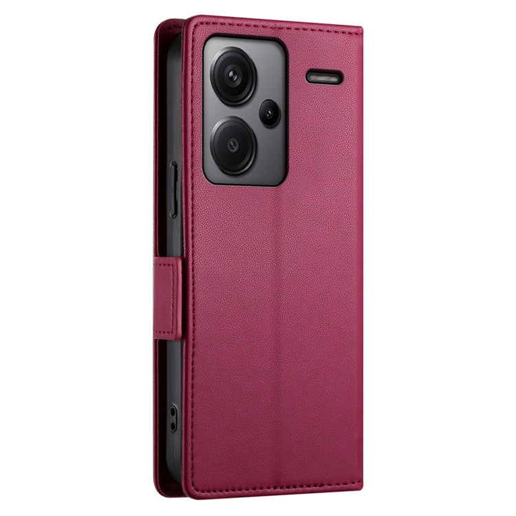 For Xiaomi Redmi Note 13 Pro+ Side Buckle Magnetic Frosted Leather Phone Case