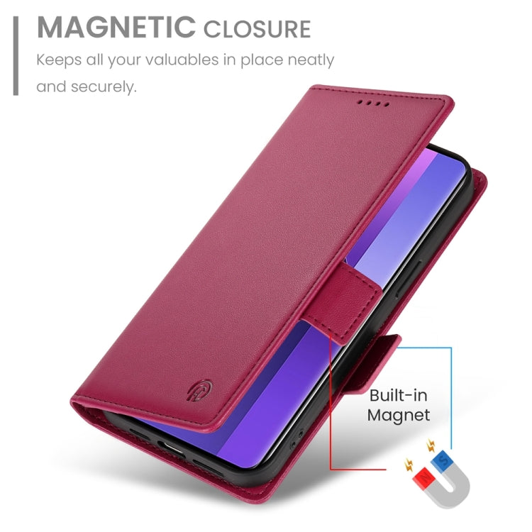 For Xiaomi Redmi Note 13 Pro+ Side Buckle Magnetic Frosted Leather Phone Case